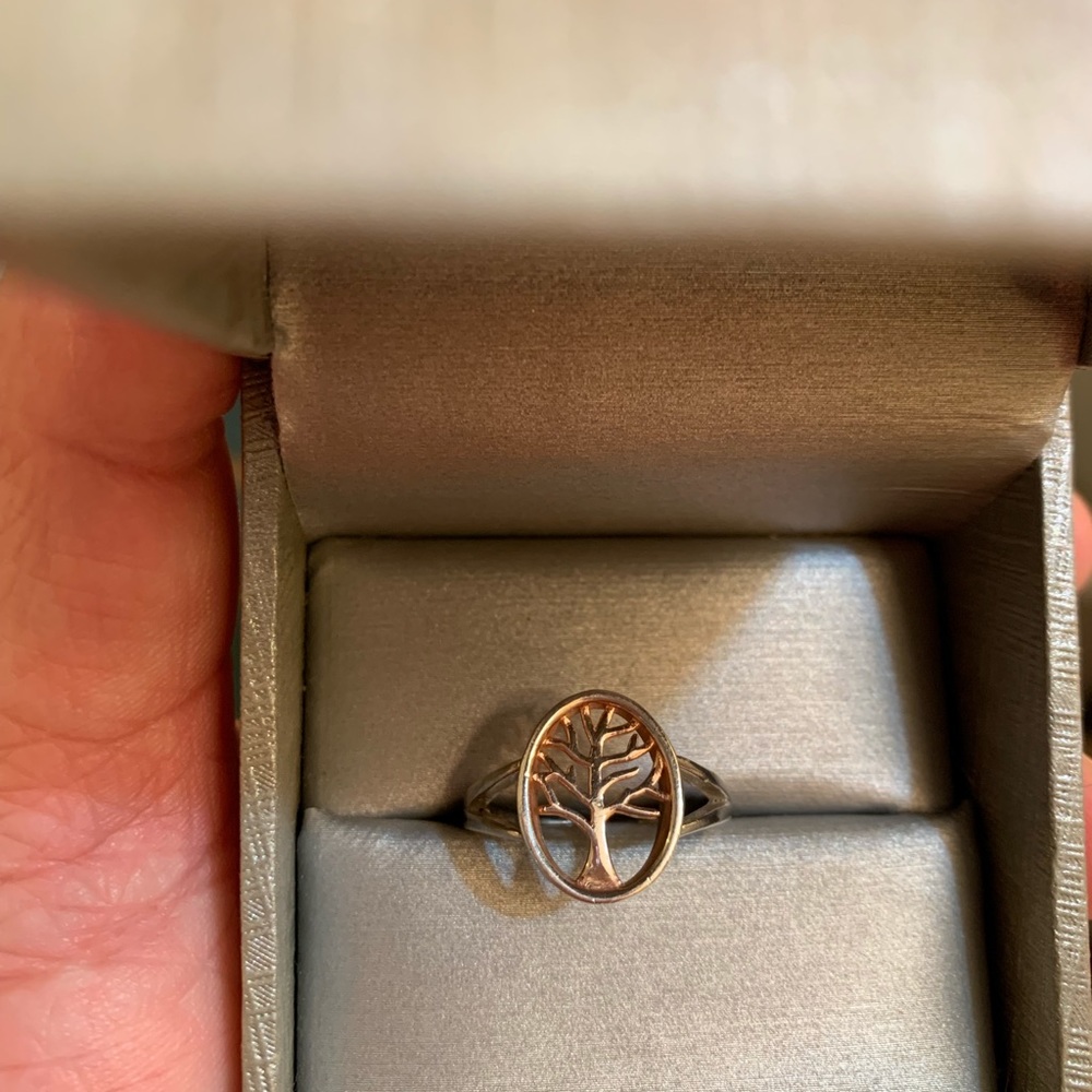 Tree of Life silver ring